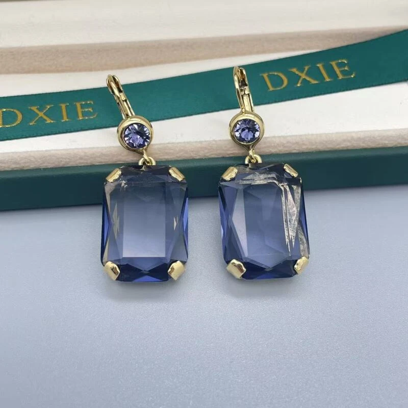 铜合金 合成立方氧化锆 CD耳钩 1465