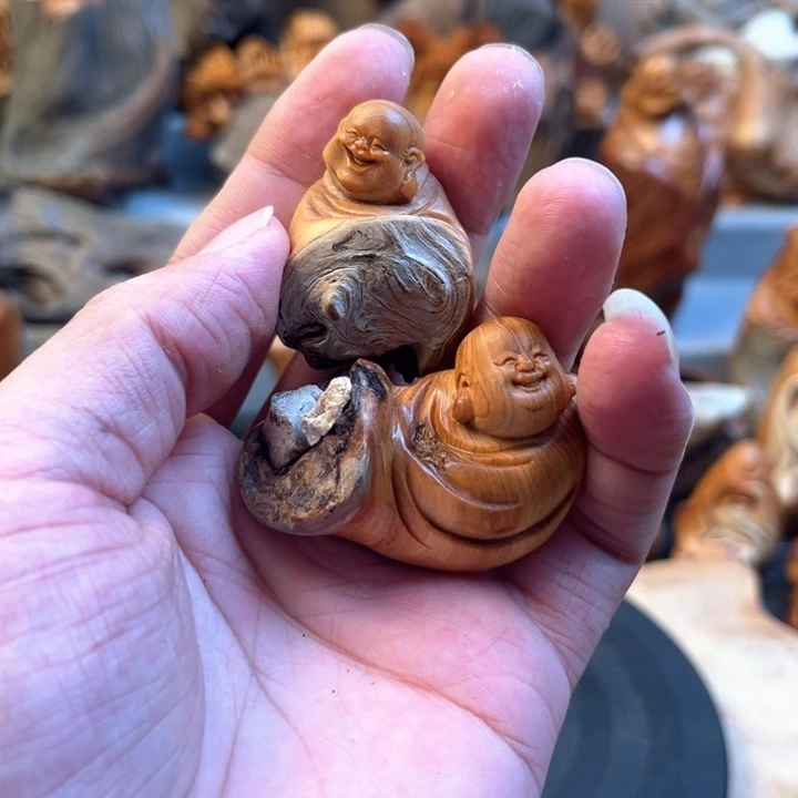 三***发柏木太行崖柏手工雕刻