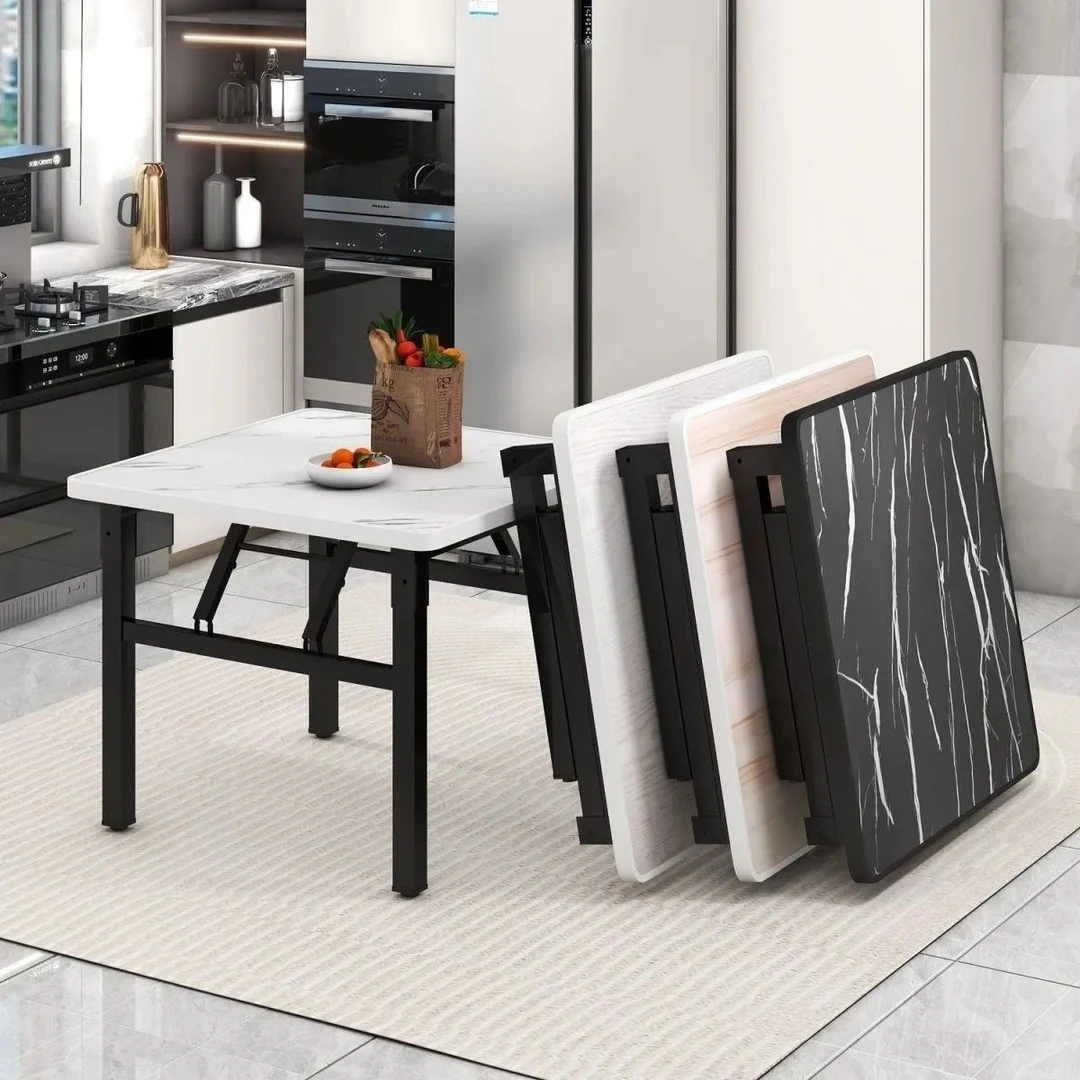 矮桌折叠正方形餐桌家用出租屋饭桌折叠桌子夜市摆摊桌户外简易桌