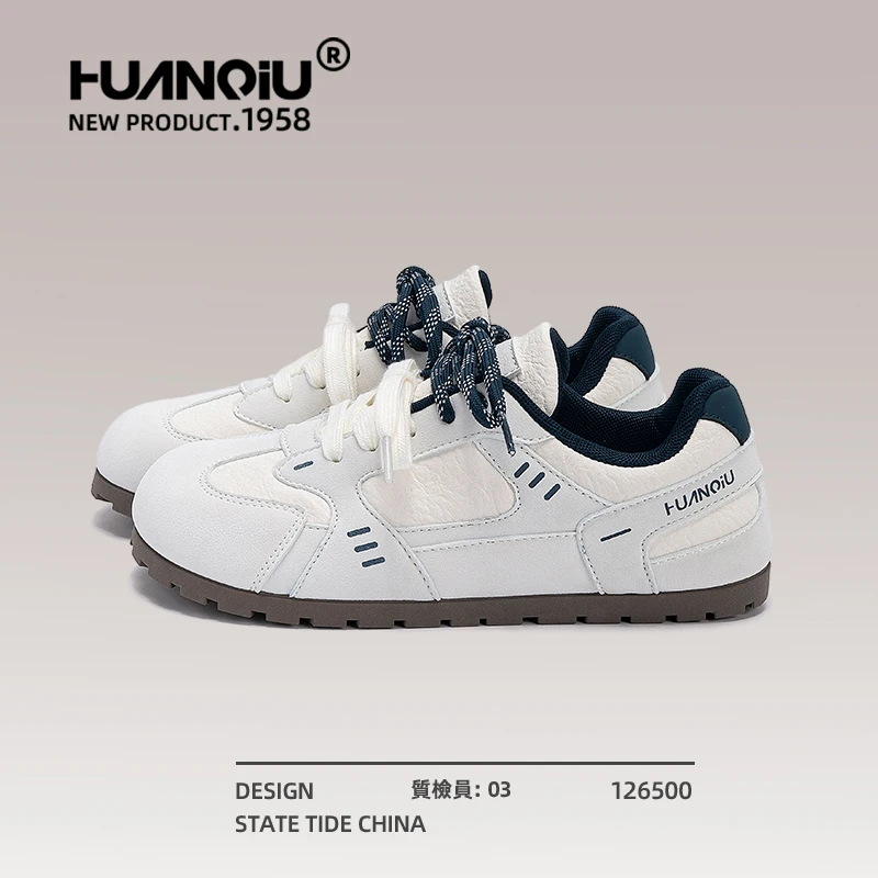 环球平底德训鞋女款2025新款爆款百搭休闲女鞋小众轻便运动小白鞋