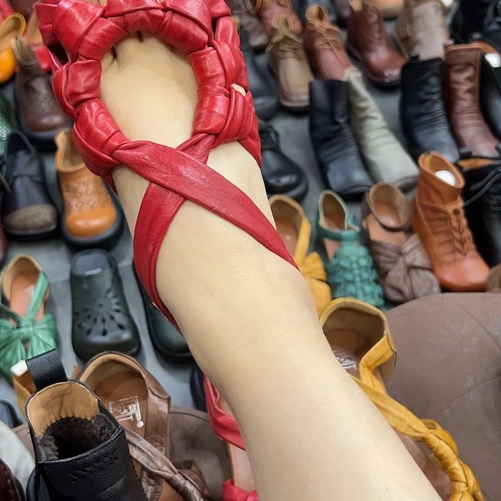 豆豆鞋5911-1红色38