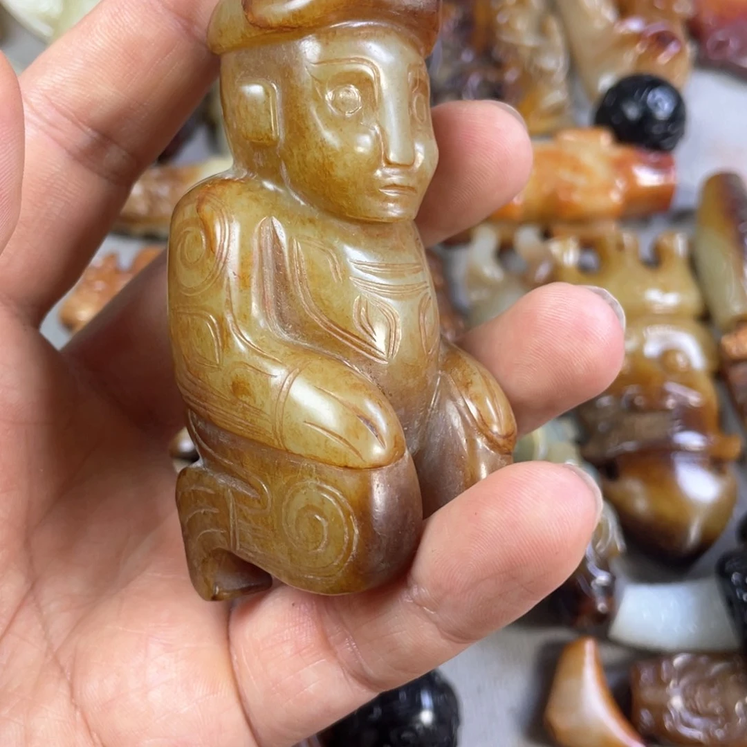 和田玉颈饰未镶嵌天**美