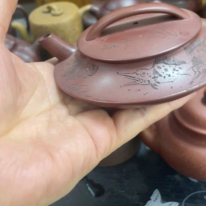 紫砂茶壶紫砂壶扁壶