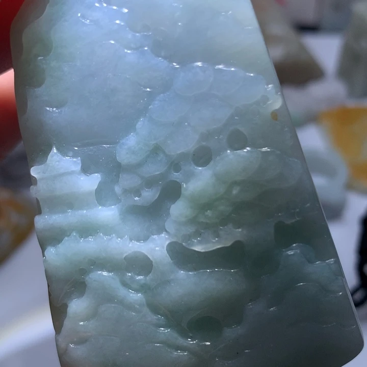 翡翠未镶嵌颈饰保真天然A货翡翠