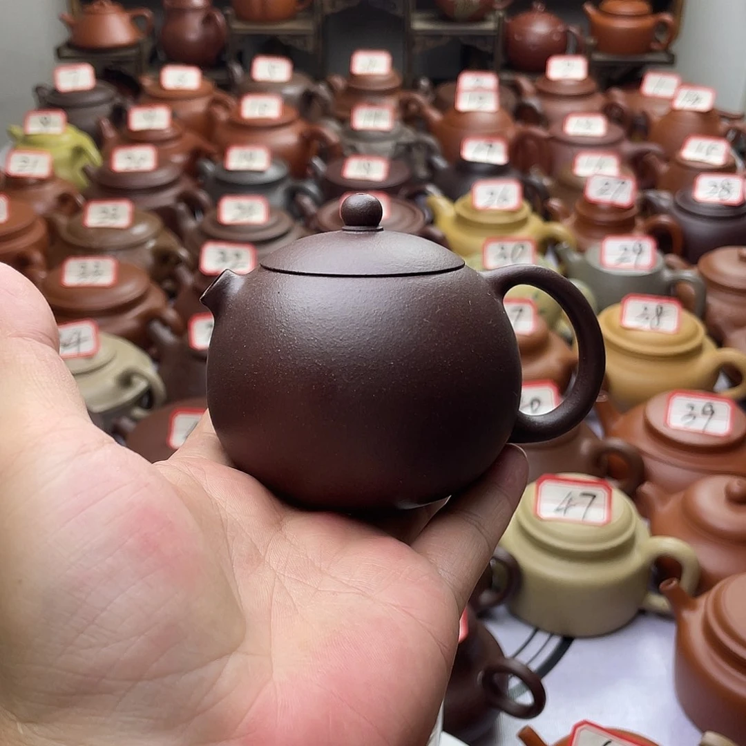 紫砂壶宜兴紫砂半手工