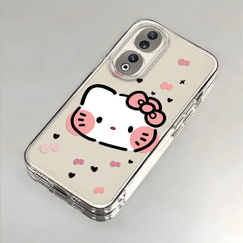 KT猫头像适用荣耀90手机壳荣耀90Pro防摔90GT全包硅胶保护套卡通