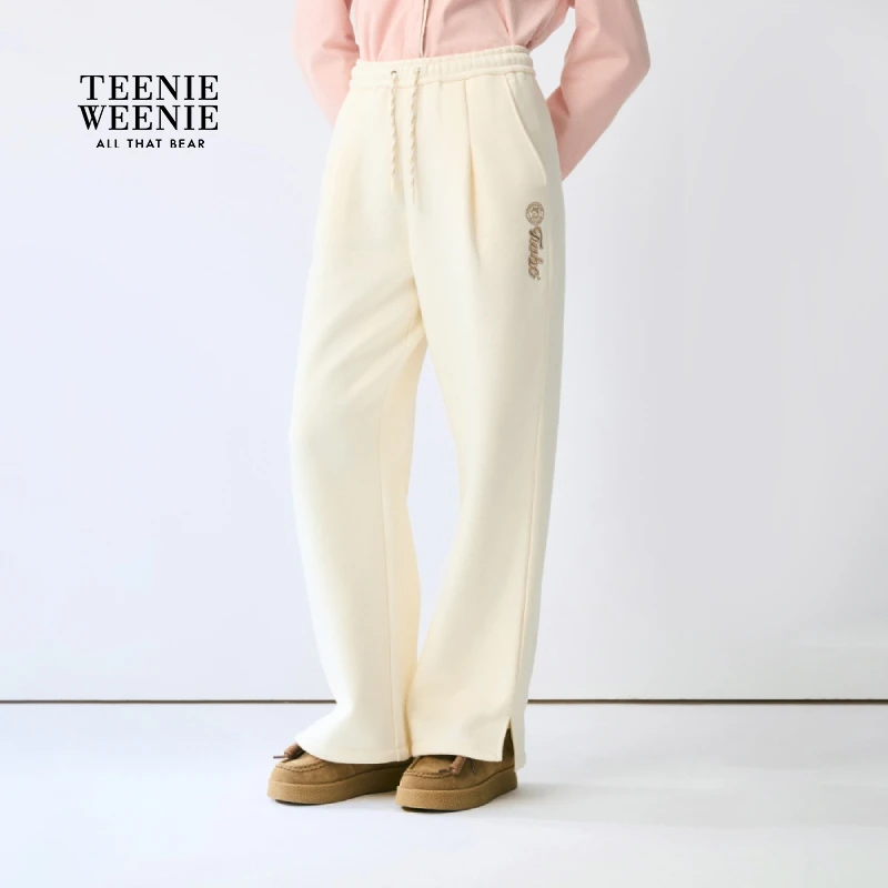 TeenieWeenie小熊卫裤女2025冬季新款时尚休闲女装女TTTM254TC1K