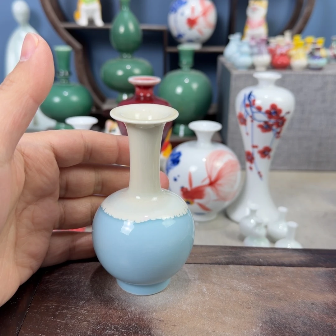 陶瓷手工小花器摆件