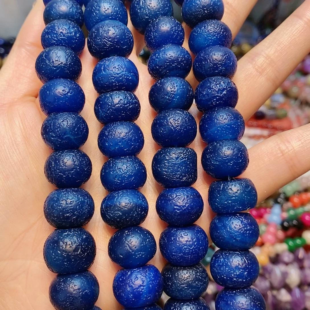 散珠玛瑙/玉髓16mm橘皮玛瑙一条