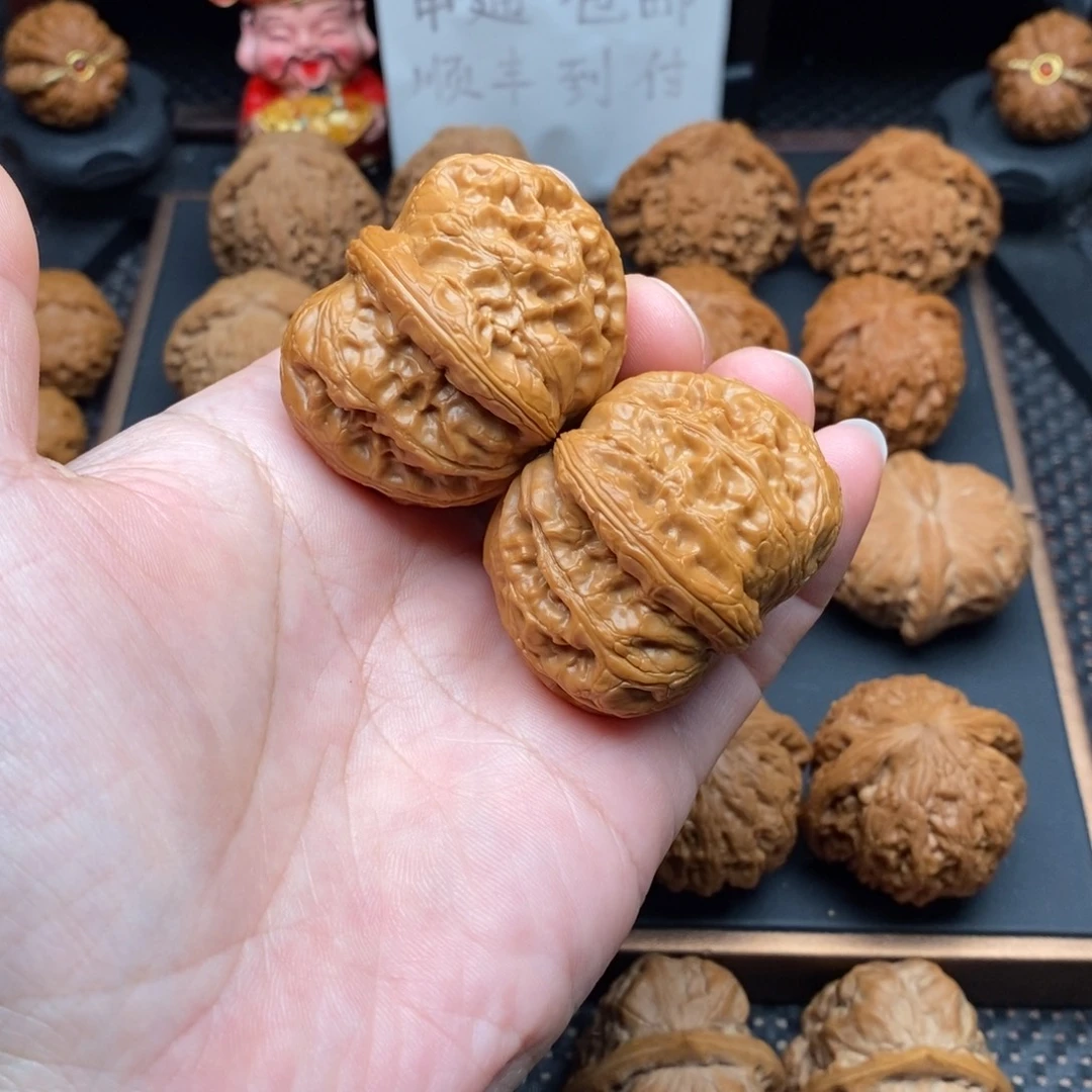 文玩核桃把件45尺元宝