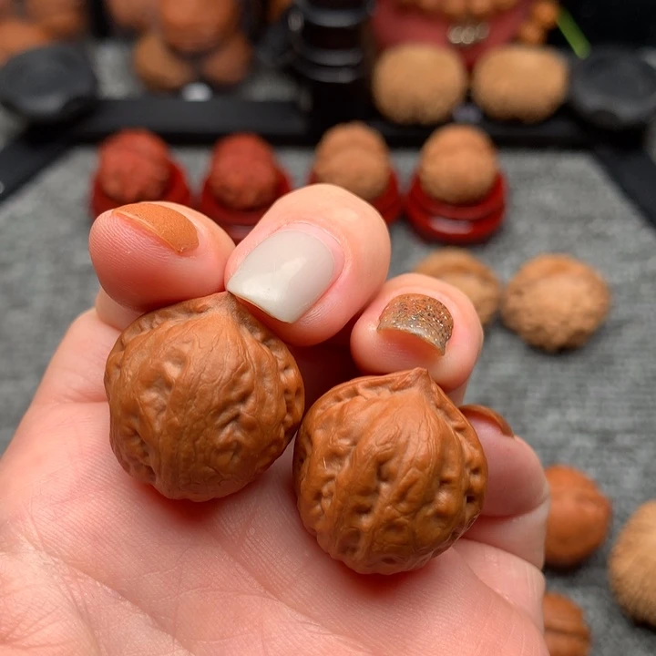 吊坠文玩核桃红豆