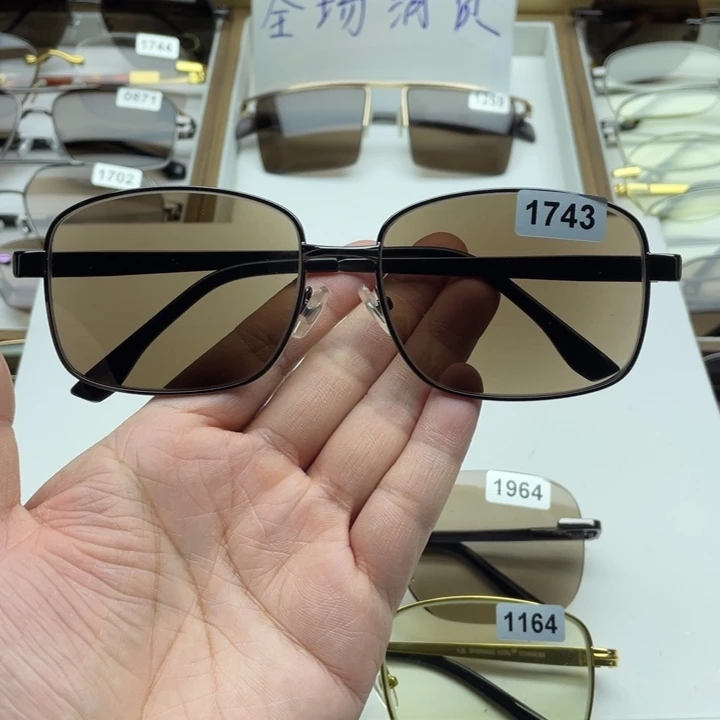 茶水晶全框眼镜 1743