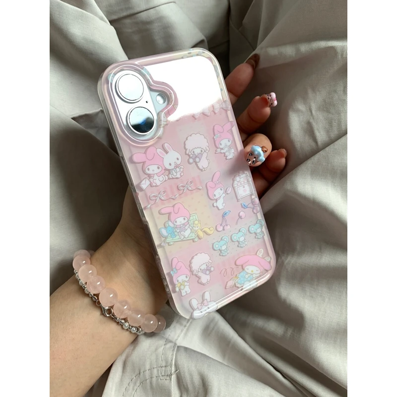 卡通可爱美乐蒂兔子适用iphone16promax苹果15pro新款手机壳16女