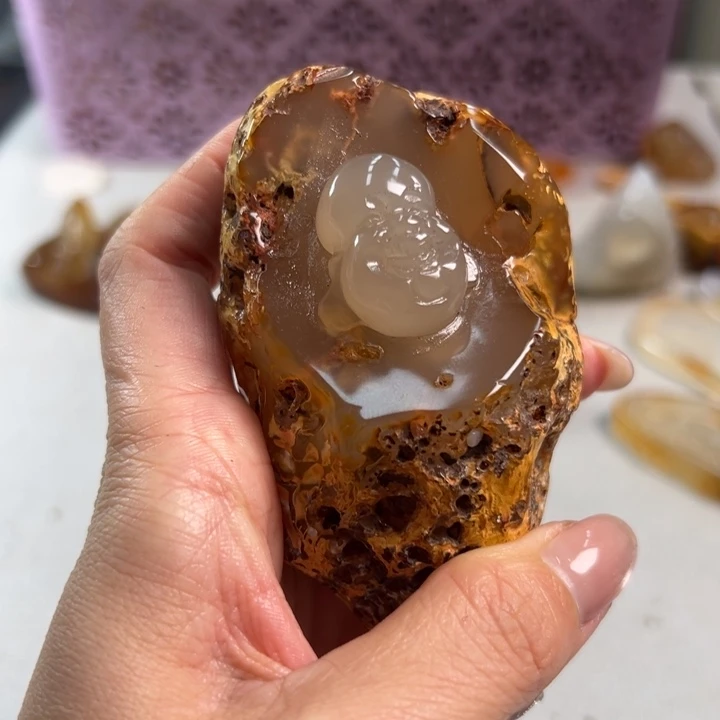 玛瑙/玉髓吊坠(不含链)未镶嵌