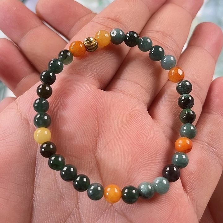 翡翠未镶嵌手链天然