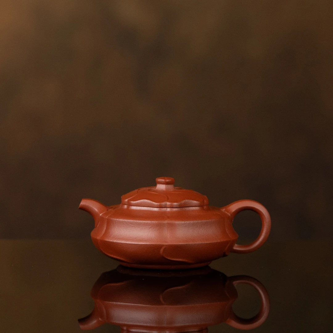 【利贞l风饮居士】原矿朱泥 约160cc 手工制 紫砂壶 茶具MHSF