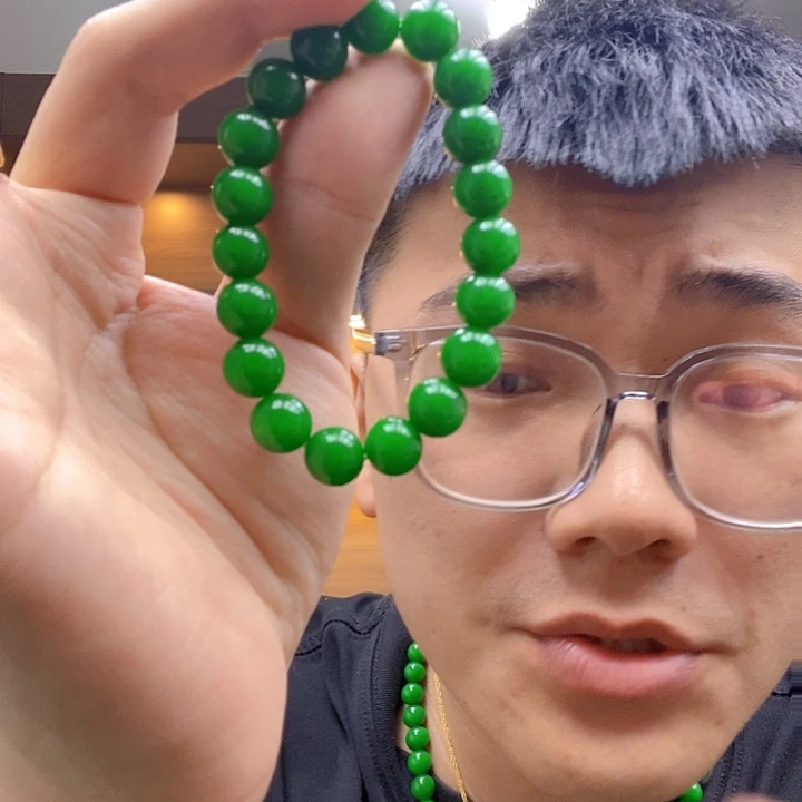 未镶嵌手链翡翠高端时尚10mm木左手串