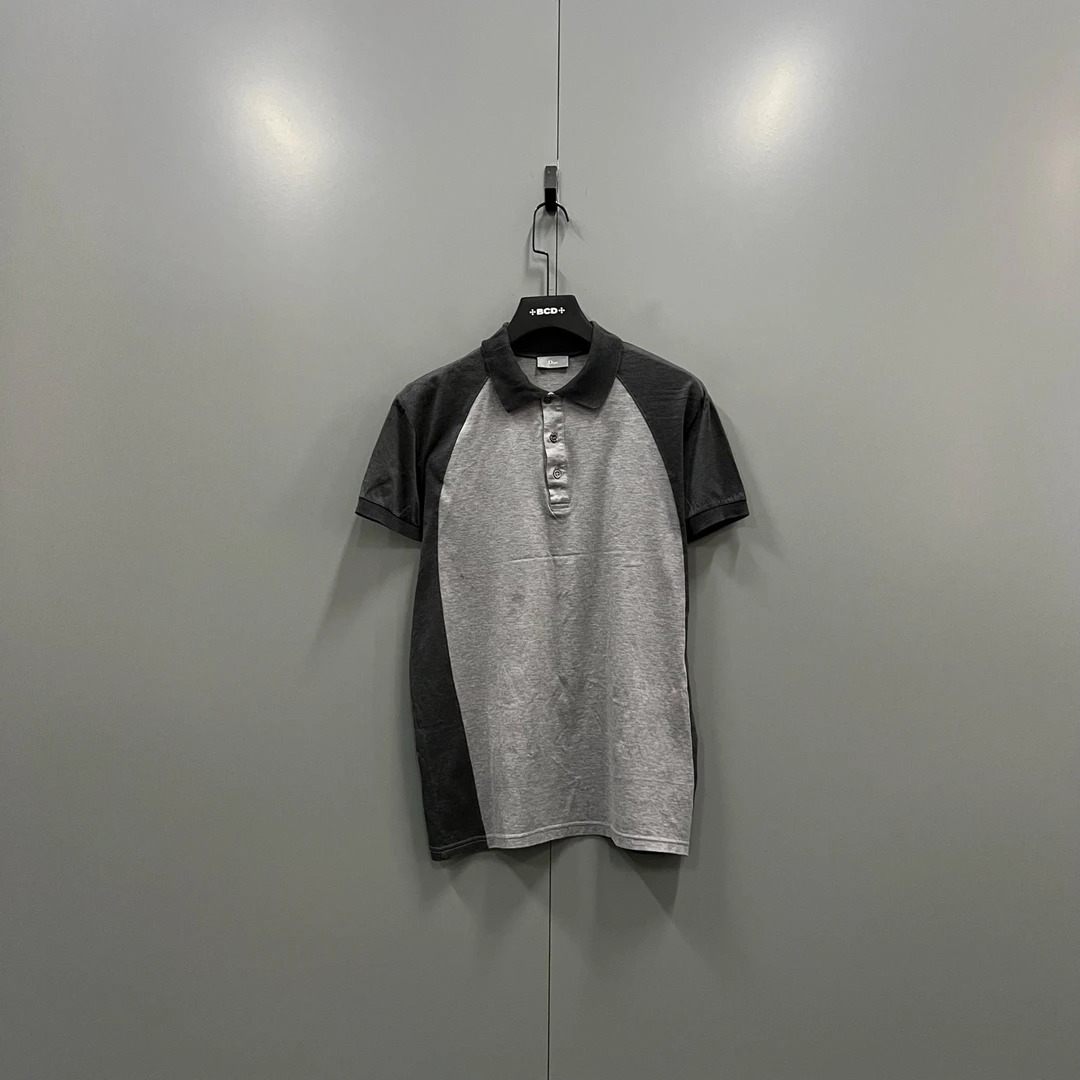 95新 DIOR/迪奥 jp130 拼色短袖polo衫 M码/208351