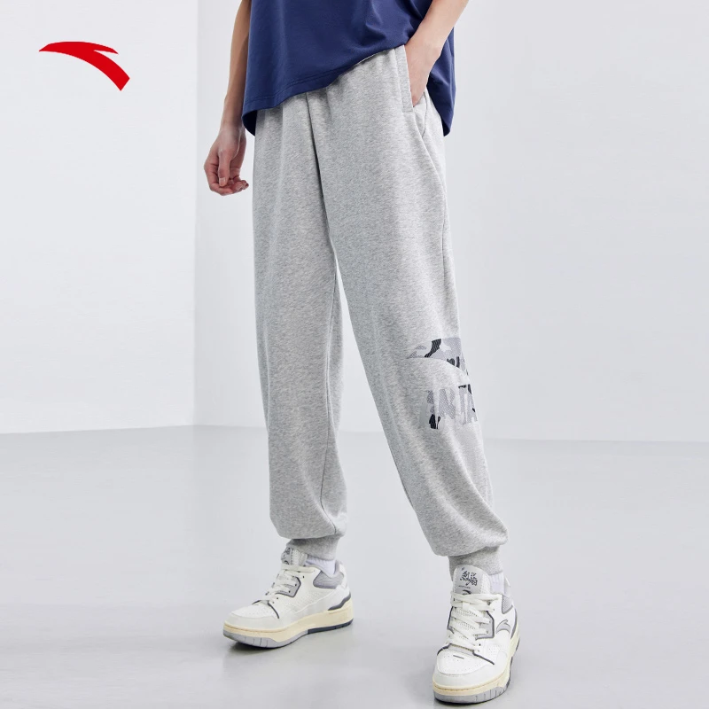 【姿姐】安踏运动卫裤男士冬季保暖针织潮流运动长裤