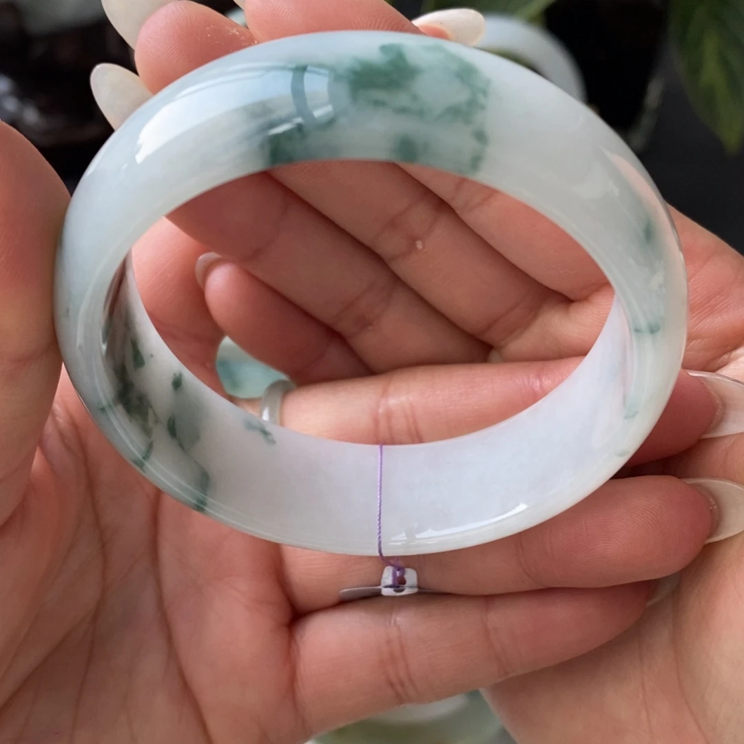 翡翠未镶嵌手镯天然