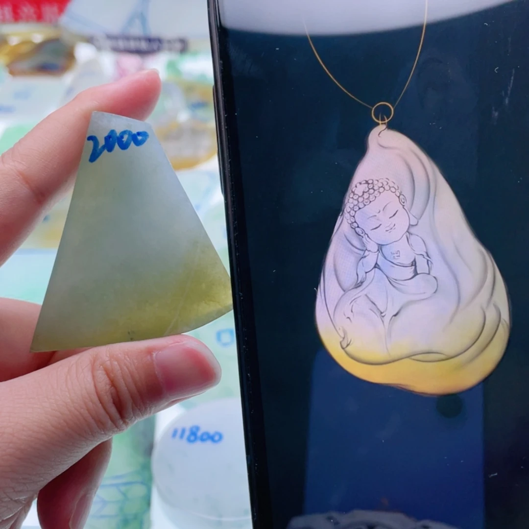 【闪购商品】定制翡翠未镶嵌天然翡翠包工