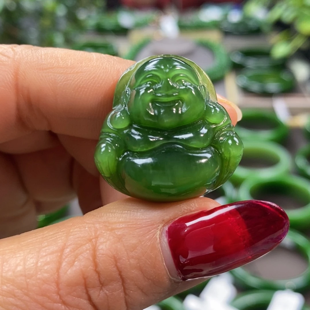 和田玉（碧玉）颈饰未镶嵌水***凤