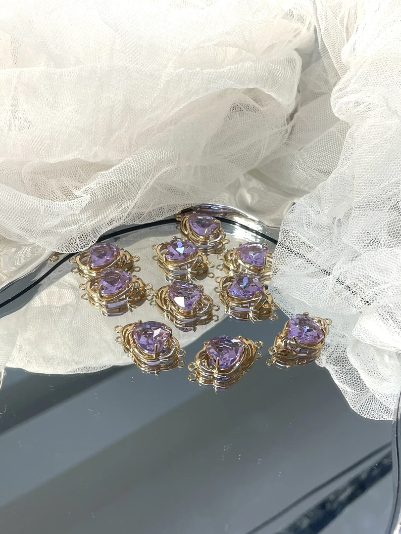 雨宝严选· DIY G22 高保色金紫色吊坠DIY