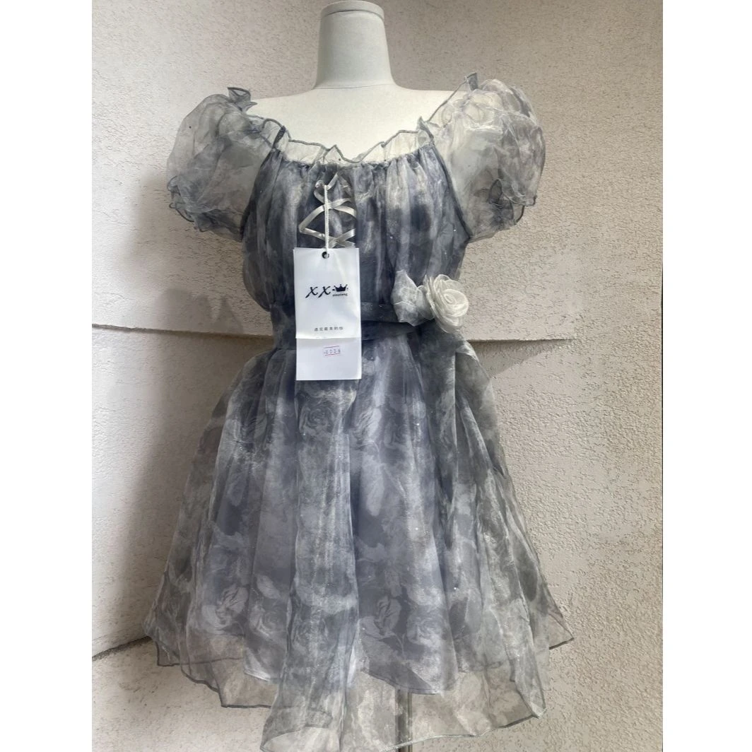 QF00294新款银河玫瑰连衣裙