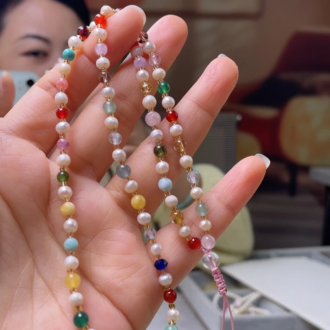 蜜蜡未镶嵌裸石项链