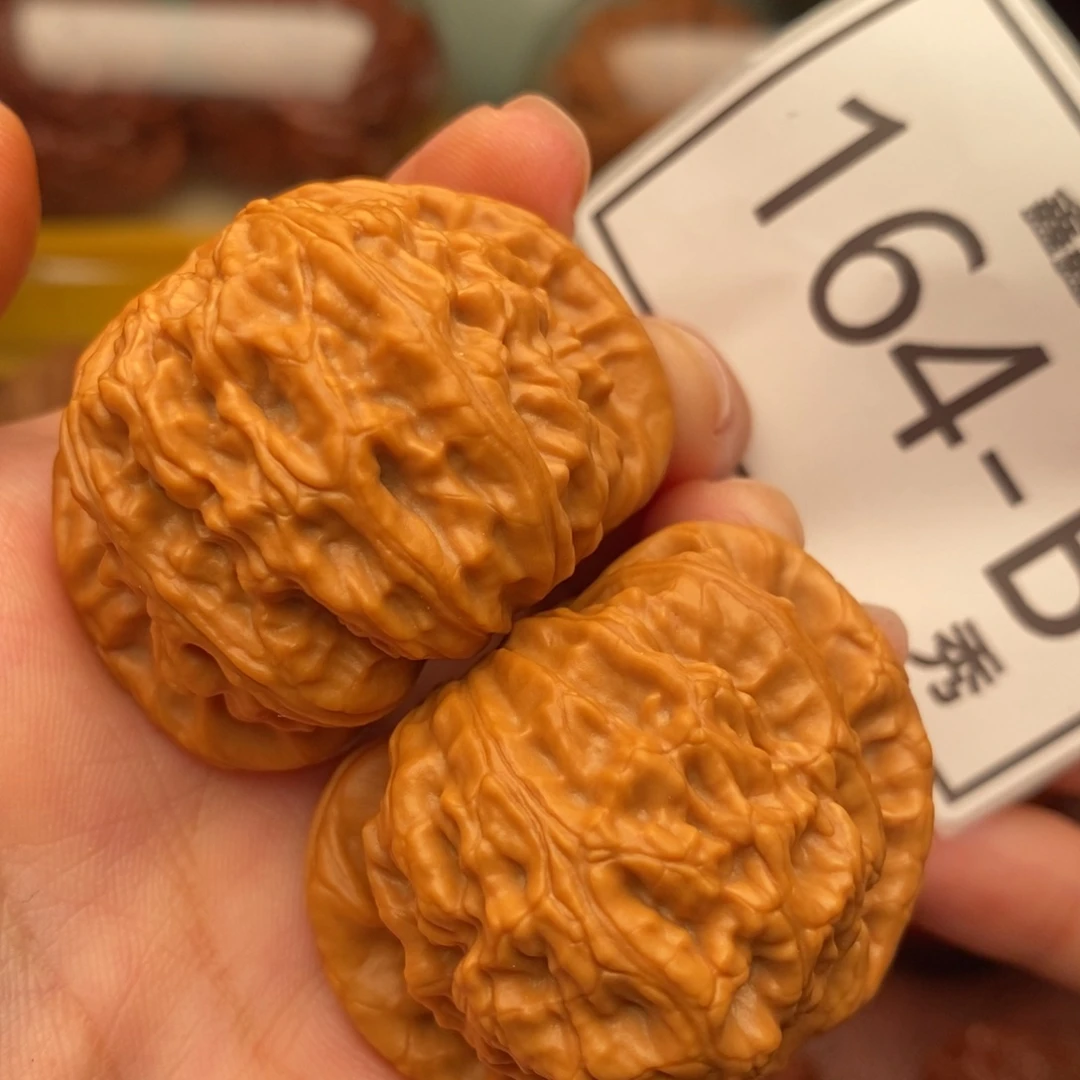 把件文玩核桃白狮41……