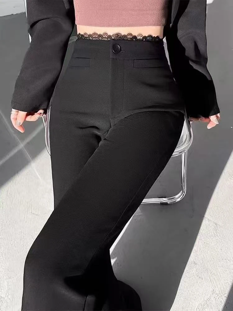 橘子家新款喇叭裤9318