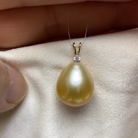 海水珍珠颈饰18K金镶嵌