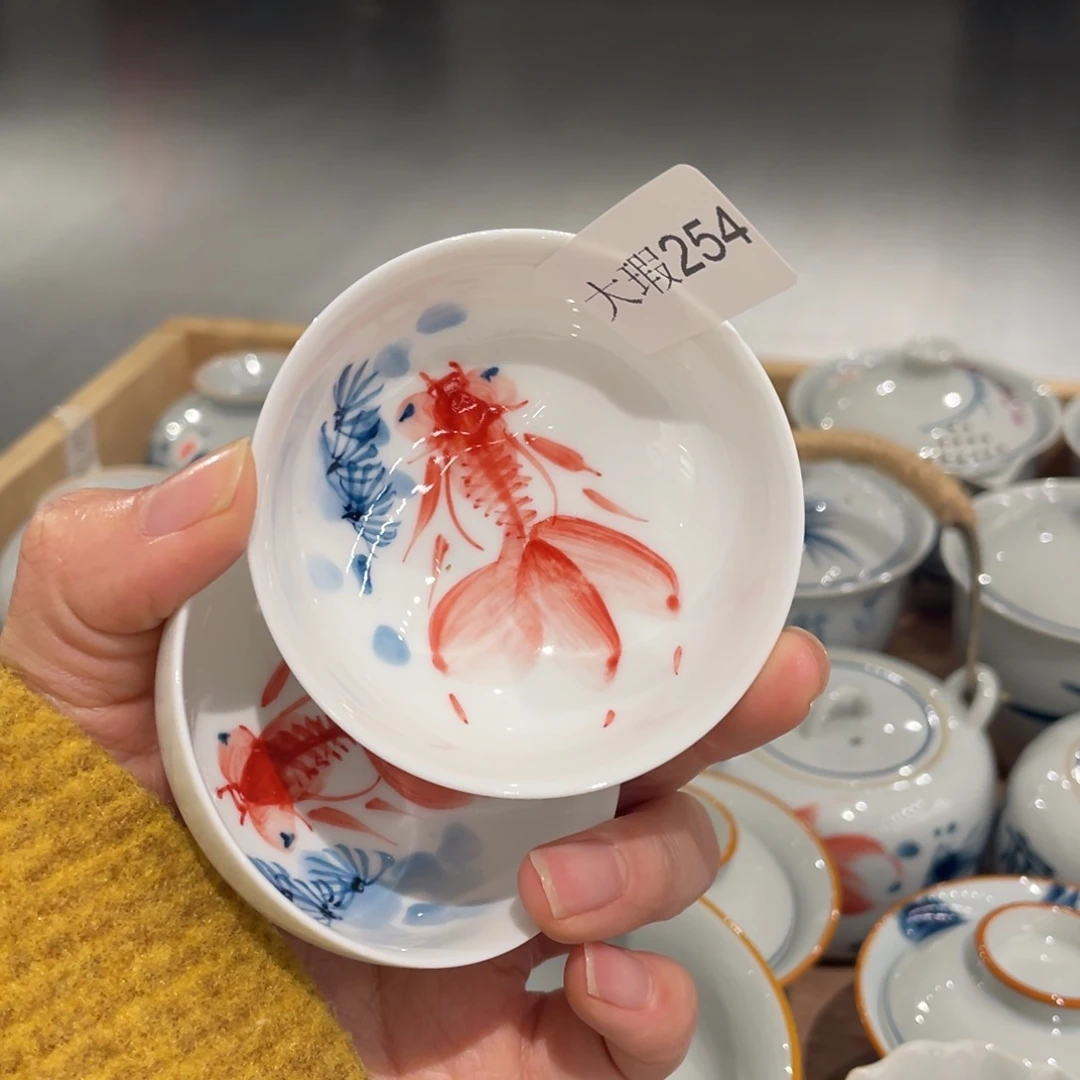 有瑕釉下彩纯手绘