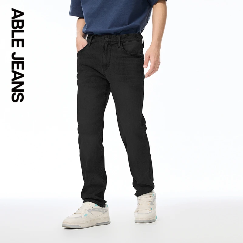 ABLEJEANS【修身裤】25新款爆款秋季修身百搭弹力牛仔裤男款四色