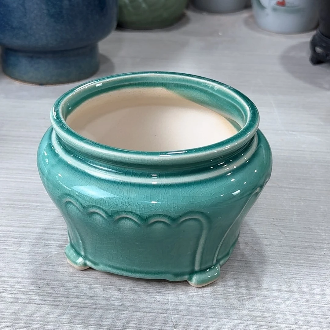 口径  11*9.5陶瓷绿植多肉微瑕花盆