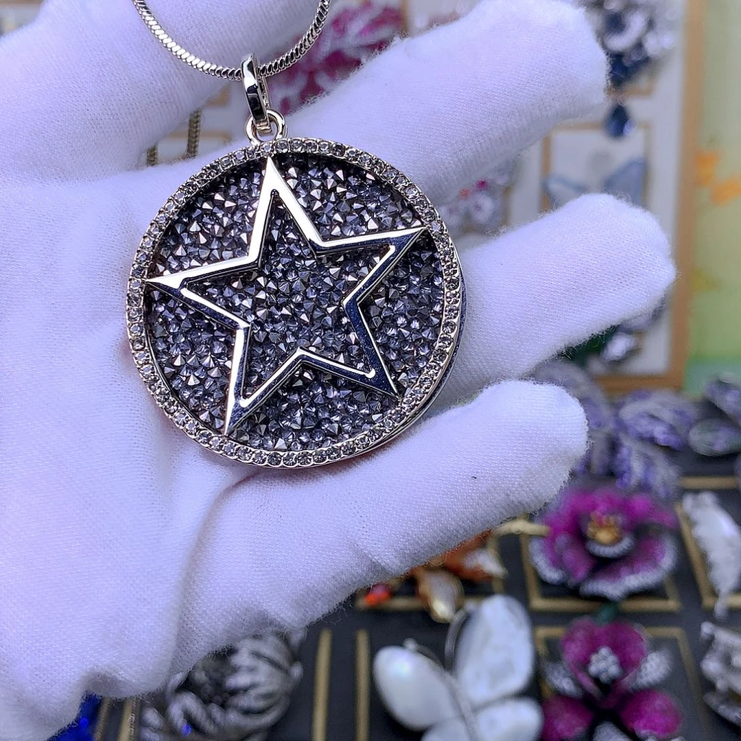 合成立方氧化锆铜毛衣链