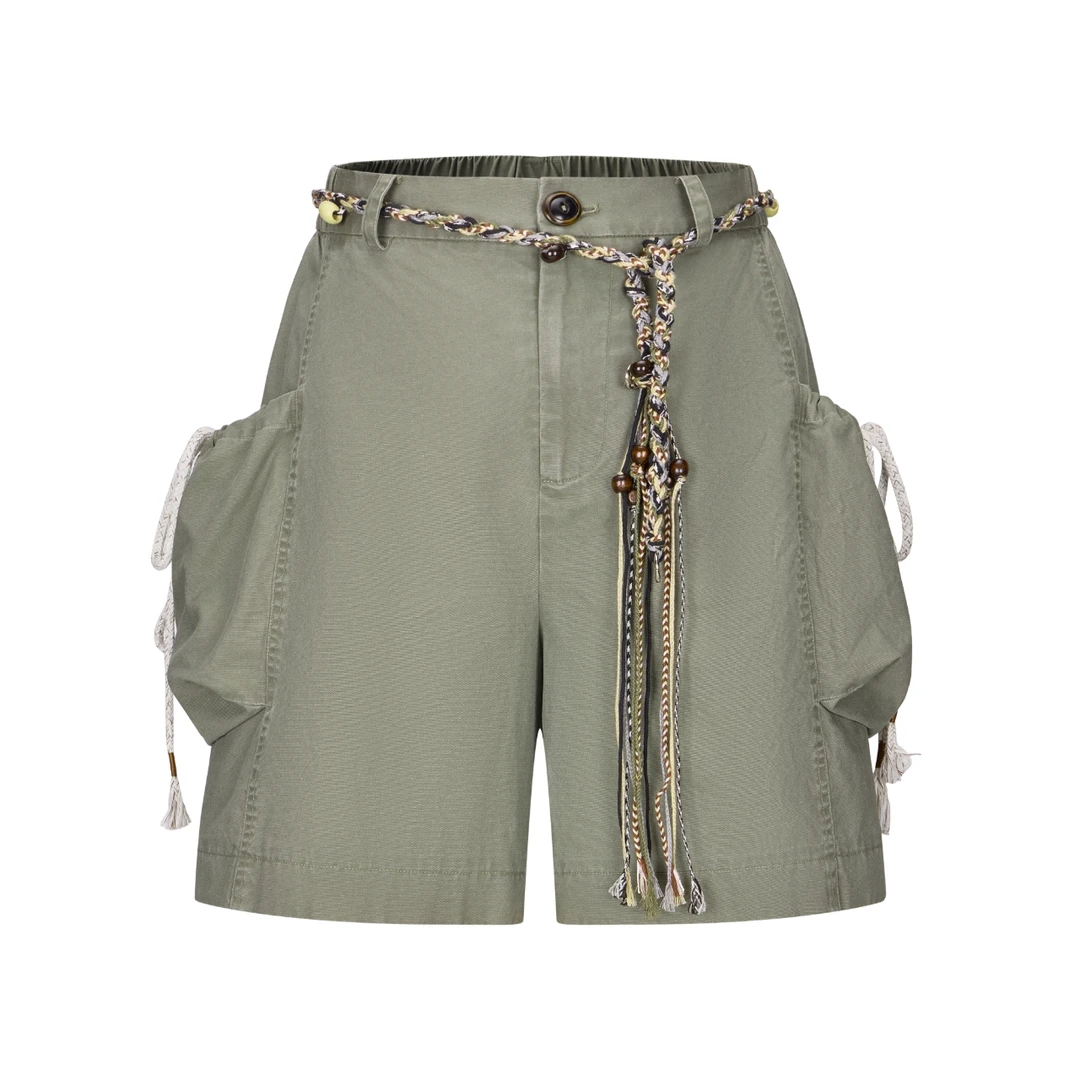 RAWVEIL 链条口袋水洗工装短裤