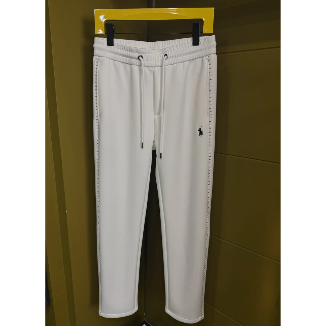 【EDGE AREA】秋季新轻奢’手工缝线设计‘刺绣小标垂感直筒裤25258