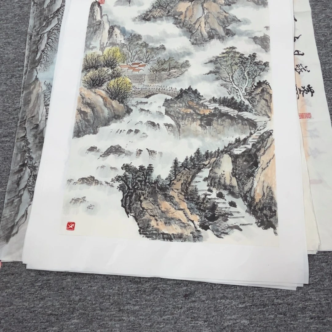 心***趣国画绘画作品多次参加全国