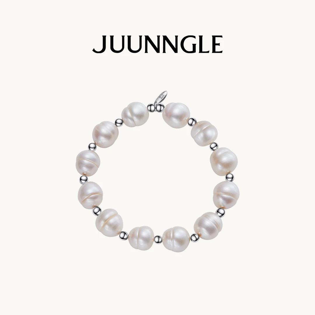 juunngle lab 925银仿珍珠手链 巴洛克手链女士气质小众夏季礼物