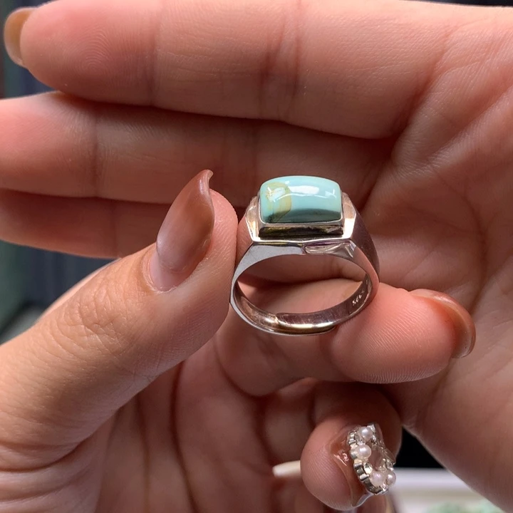 绿松石银S925镶嵌配饰