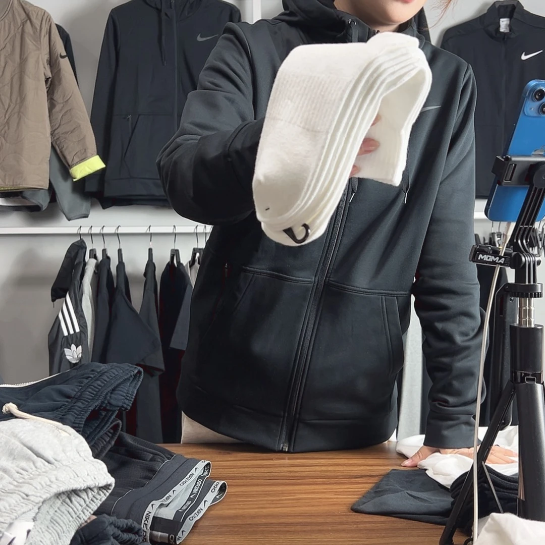 白色中腰袜子42-46