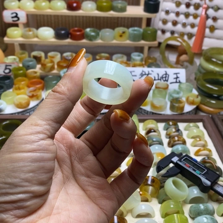 丶***岫玉未镶嵌戒圈岫玉精品指环