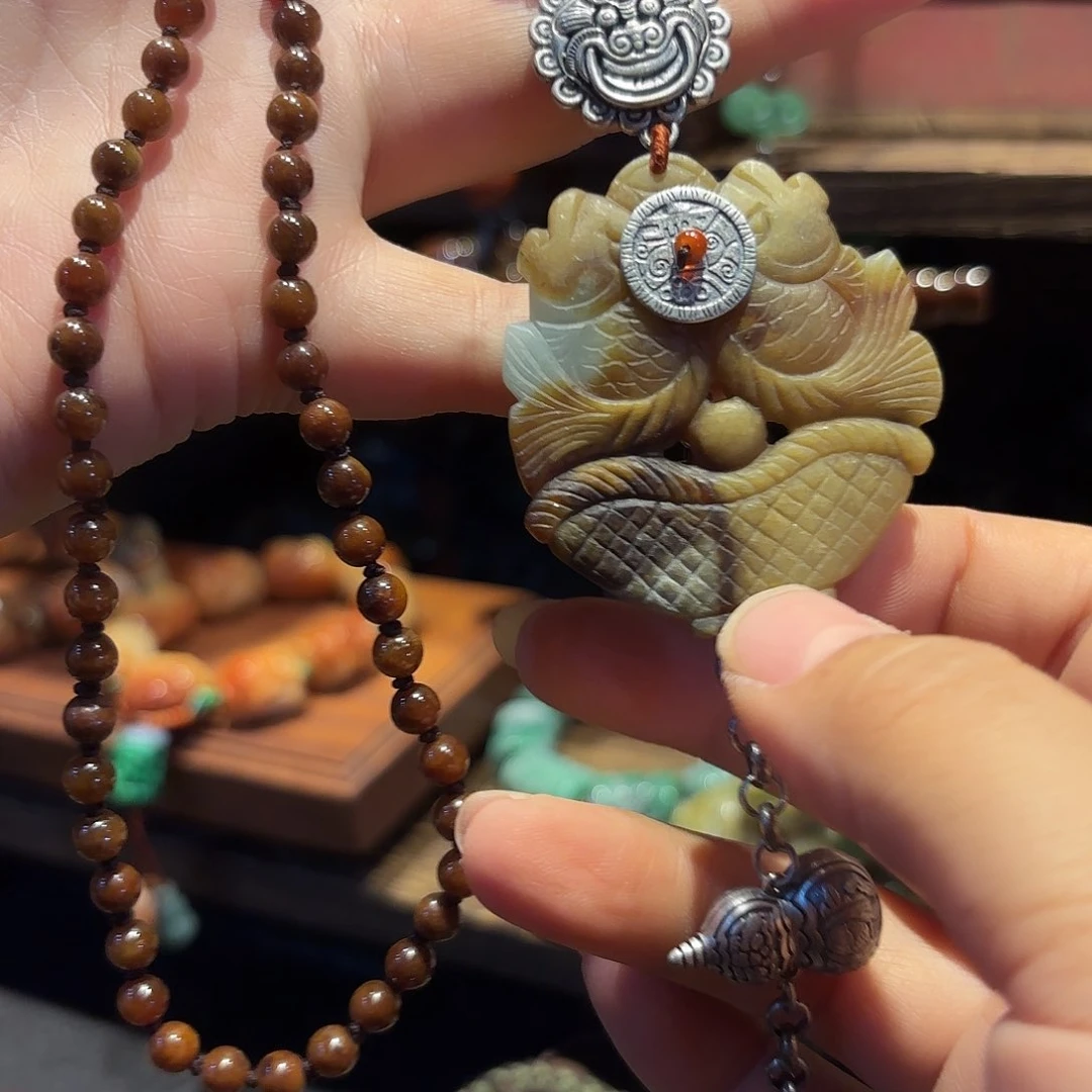 翡翠未镶嵌颈饰原创