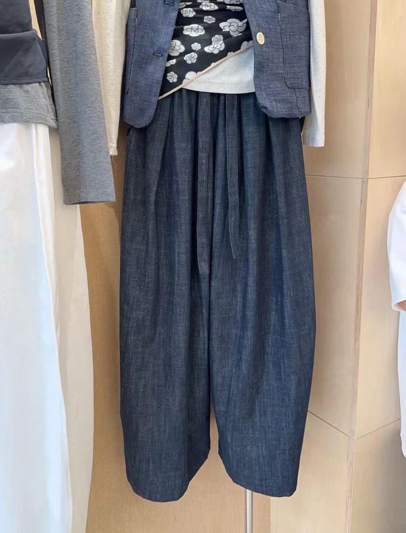 FUJIA STYLE新款时尚百搭简约气质休闲牛仔香蕉裤F25225