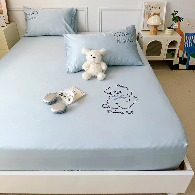 60支兰精天丝凉感床笠单件夏季全包防滑席梦思保护套床罩三件套