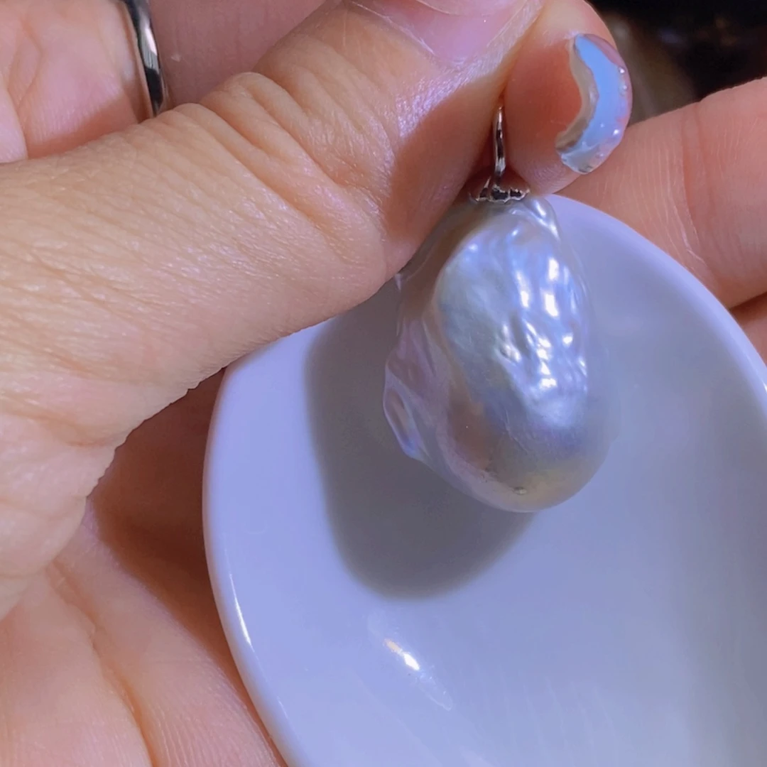 合金淡水珍珠天然淡水珍珠无染色无优化