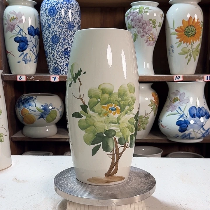 瓶高33腰鼓绿绿牡丹