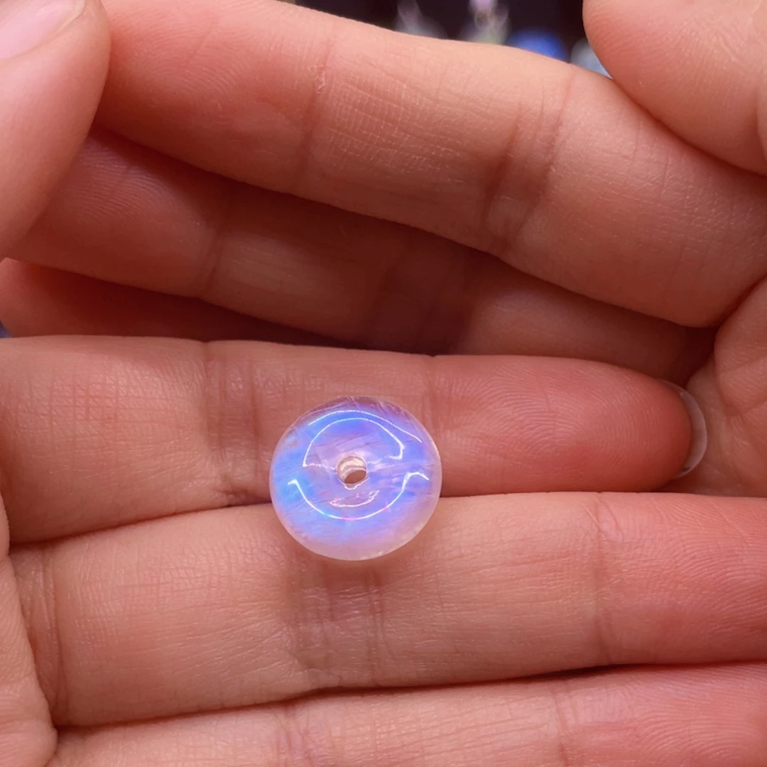 长石未镶嵌裸石小*儿平安扣