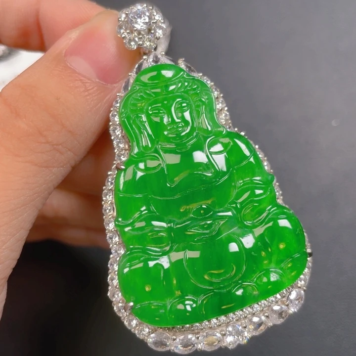 【闪购商品】颈饰银S925镶嵌翡翠翡翠